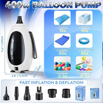 Electric Balloon Pump, 3-in-1 Portable Air Pump - Image 2