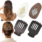 Large Flat Hair Clips for Woman,4PCS French Flat Hair Claw Clips,Duckbill Hair Clips for Thick and Thin Hair,Matte No-Slip Hair Clip Strong Hold Barrettes
