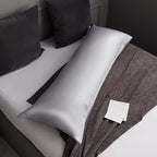 TELUS Body Cooling Pillow Case Cover, Bamboo Rayon & Lyocell Pillowcase with Zipper Closure, Breathable Pillow Case for Hot Sleepers and Night Sweats, 20x54 inches, Light Grey
