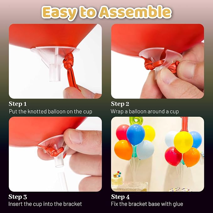 10 Sets Balloon Stand Kit, Balloon Sticks - Image 4