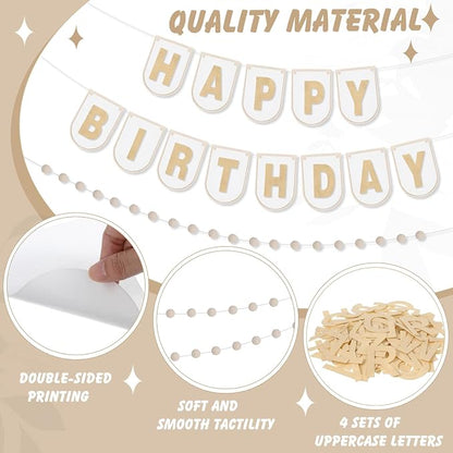 Hahafelt 125 Pcs Make Your Own Banner Kit Personalized Handmade Name Scallop - Image 3