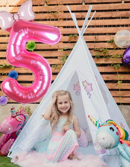 40 inch Pink Number 5 Balloon - Image 5