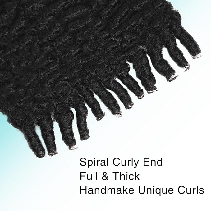 Burmese Curly Clip In Hair Extensions Real Human Hair 8pcs 120g/Set Spirally Curly Classic Clips Ins Full Head For Black Women 14 Inch Natural Black