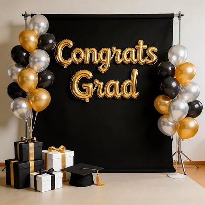 Black Photo Backdrop for Photoshoot, Fabric 8x10ft | Versatile Studio Photo - Image 2