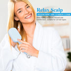 Retractable Cushion Massage Comb Brush，Retractable Hair Brush，Anti Static Self Cleaning Hair Brush For Women And Men, Anti Static Pull Ring Air Cushion Massage Brush (Blue)