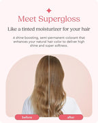 Glaze Supergloss Color Conditioning Gloss – Hydrating Semi-Permanent Color Hair Gloss & Shine Boost – Color Depositing Mask - Cruelty-Free – 6.4 Fl Oz - Brilliant Bronde - Dark Blonde to Light Brown