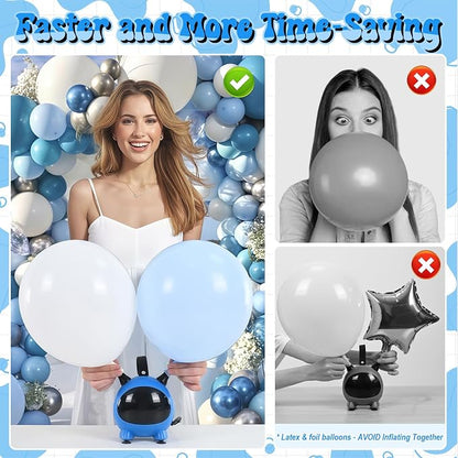 Balloon Pump Electric, Portable Balloons Inflator Air Pump - Image 3