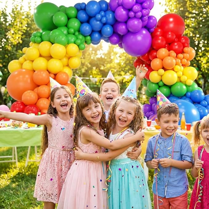 Rainbow Balloon Arch Kit, Different Sizes Party Balloon Garland Kit - Image 6