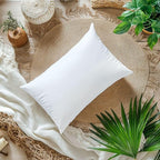 Silky Smooth Satin Zipper Bed Pillowcases Cooling,Anti-Frizz,and Gental on Skin Pack of 2 (White, Queen (20x30))
