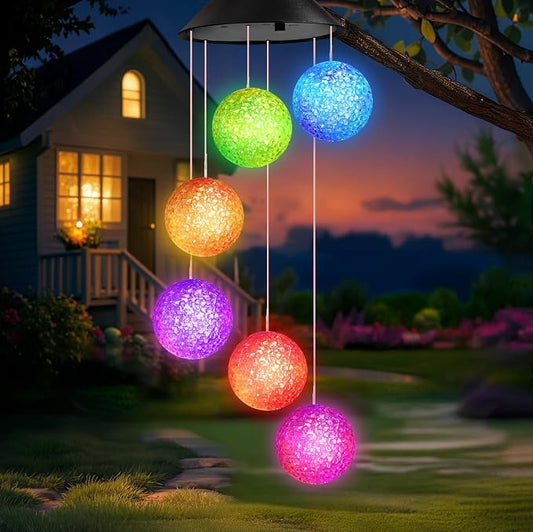 Winzwon Solar Lights Outdoor Wind Chimes by Winzwon