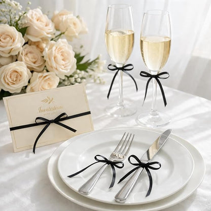 KINGLAKE Black Satin Ribbon - Image 6