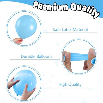 Pink and Blue Balloons, 12 Inch Metallic Maca Blue Pink Purple - Image 3