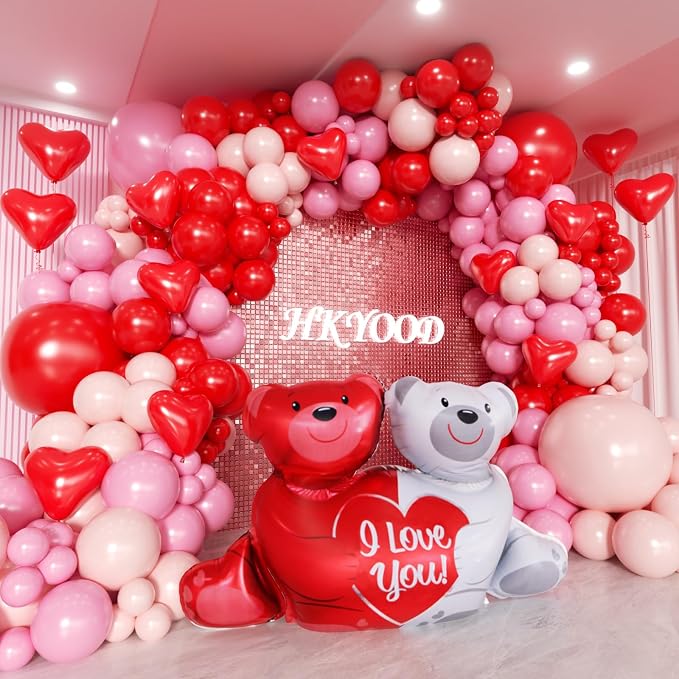 Valentine's Day Balloon Garland Arch Kit by Unknown