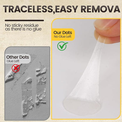 150pcs Double Sided Sticky dots -Easy to Peel Clear Double Sided Mounting Putty - Image 3