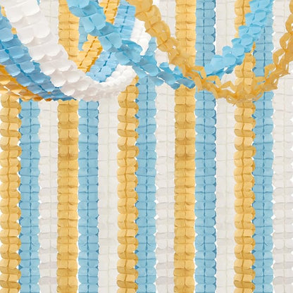 Light-Dusty Blue Beige-Gold Party Decorations by OURUOLA