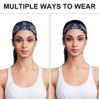 Sport Headbands for Men & Women, Sweat Wicking Workout Sweatband Traditional Chinese Dragon Design Hairband for Running, Cycling, Football, Yoga