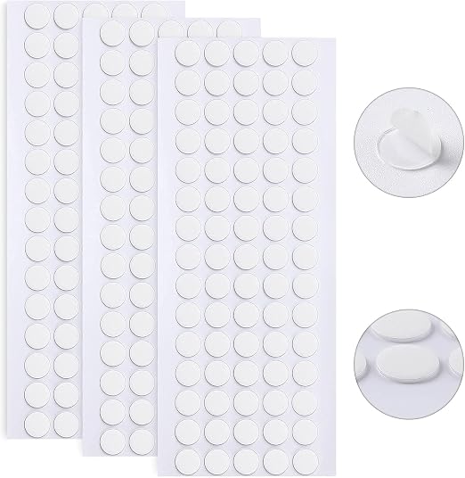 JANYUN 140 Pcs Sticky Dots, 10 mm Round Putty Clear Tape by JANYUN