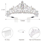 Princess Crown, Happy Birthday Tiara, Girl Sash for Women, Cake Popper, Birthday Party Decorations for Women, Headband Accessories