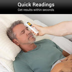 Vive No-Touch Forehead Thermometer - No Contact Infrared Digital Thermometer for Adults, Kids, Babies, & Objects - Touchless, Accurate Temporal Fever Sensor - Fast, Memory Recall, Large Display