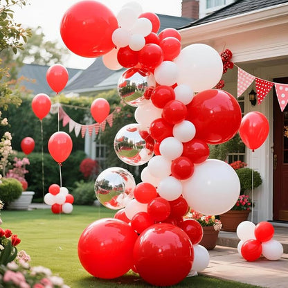 32Pcs Red Big Balloons 18 Inch, Round Large Latex Party Balloons - Image 4