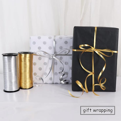 BEISHIDA Gold and Silver Curling Ribbons Balloon String Ribbons - Image 4
