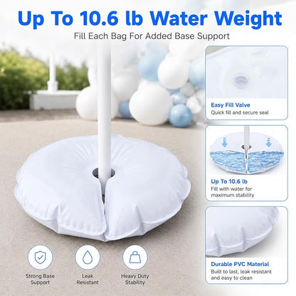 4 Pcs Water Weight Bags for Balloon Column Stand & Balloon Arch | Openable - Image 2