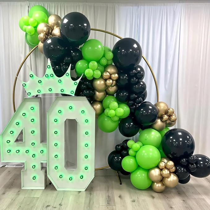 110pcs Lime Green Balloons 12 Inch Latex Balloon - Image 5