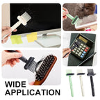 Boar Bristles Hair Brush for Women and Men, Detangling Hair Brush for Smoothing Massage Add Shine, Nylon&Boar Bristles Detangler brush for Hair Healthy (Cleaner-Black)