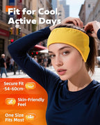 Winter Sport Headband Ear Warmer - Windproof Forehead & Breathable Fleece Headband for Skiing, Running, Cycling