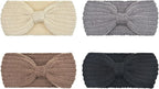 DRESHOW Knit Crochet Headband for Women Ear Warmer Soft Turban Stretch Warmer Headbands Winter Fashion Head Wrap