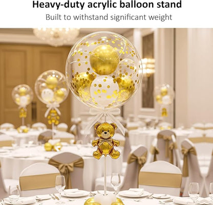6 Pack Reusable Acrylic Clear Balloon Stands - Image 4