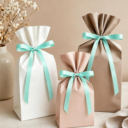 3/8In 30Yards Mint Blue Thin Ribbon - Image 9