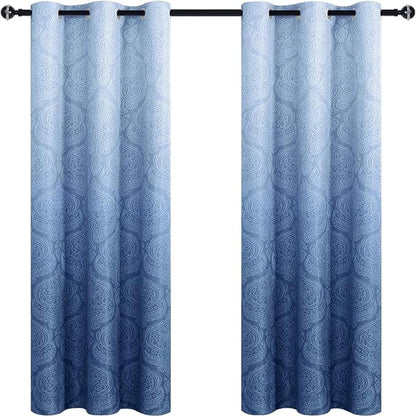 DWCN Ombre Blackout Curtains for Bedroom - Image 9