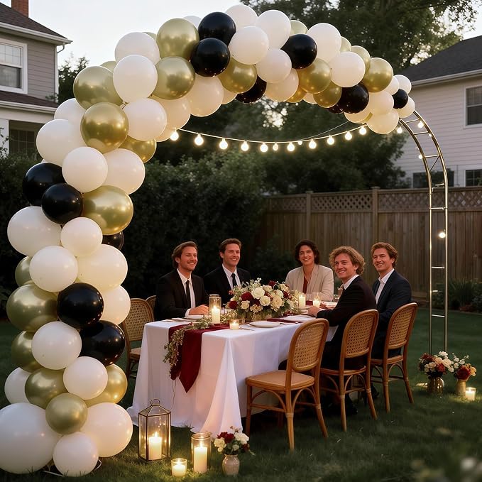 Black White and Gold Balloons - Image 6