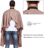 Salon Hair Cutting Cape with Soft Silicon Neck Collar, Professional Anti-static Barber Cape