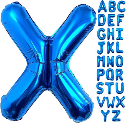 Lovoir 40 Inch Large Blue Letter X Balloons Big Size Jumbo Mylar Foil Helium by Lovoir