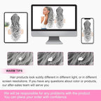 ALXNAN Ponytail Extension,24 Inch Claw Clip in Long Curly Wavy Grey with White Ends Ponytail Hair Extension Jaw Clip on Pony Tails Hairpiece for Women