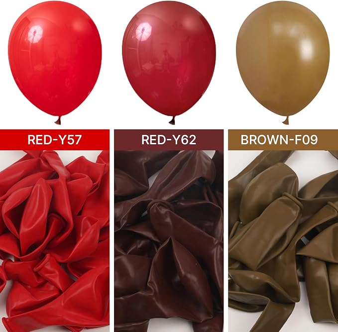 PartyWoo Burgundy Balloons 100pcs Dark Chestnut Red Maroon Color | 12 Inch - Image 5