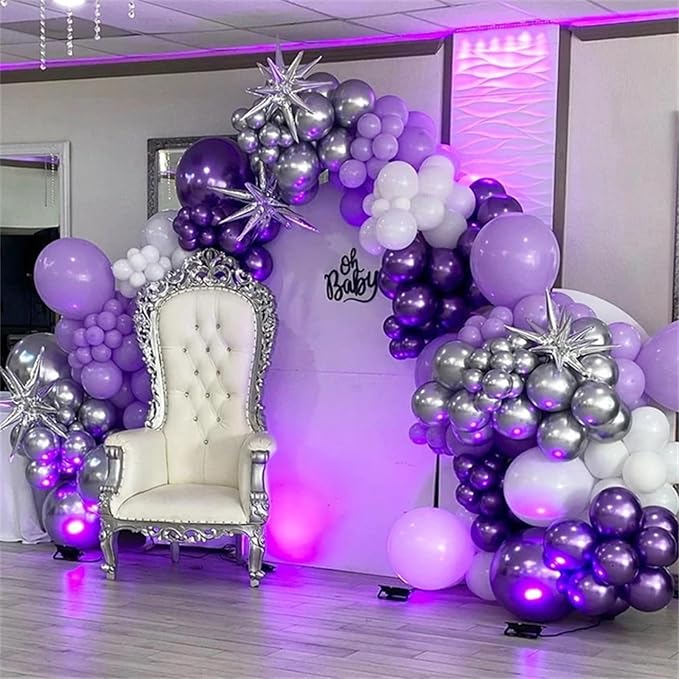 Dark Purple Balloon Arch Kit - Image 4