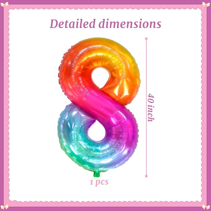 40 Inch Jelly Number 8 Balloon Suitable - Image 2