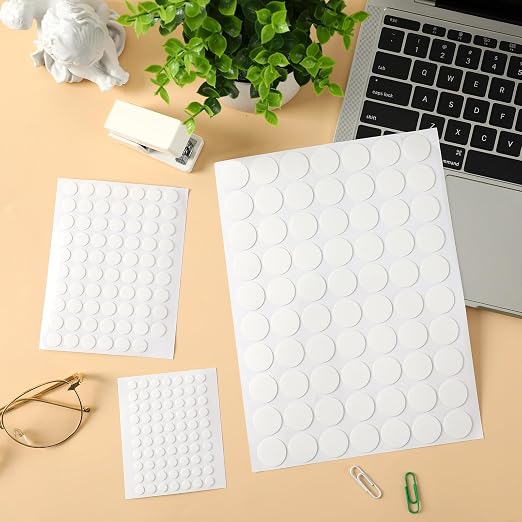 JUNEBRUSHS 350 Pieces Double Sided Sticky Dots, Sticky Tack - Image 6