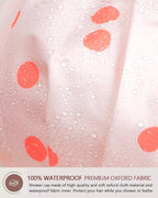 Shower Cap Luxury Shower Caps for Women Reusable Waterproof Hair Cap for Shower with Adjustable Bowknot Hair Bath Cap (Pink)
