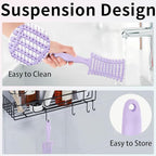 Hair Brushes for Women,Detangling Brush for Natural,Curly,Straight,Wet and Dry Hair,Anti-Static Bristles(Purple)