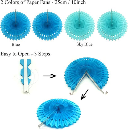 Party Decoration, Pom Poms Flowers, Garlands String Polka Dot and Triangle - Image 3