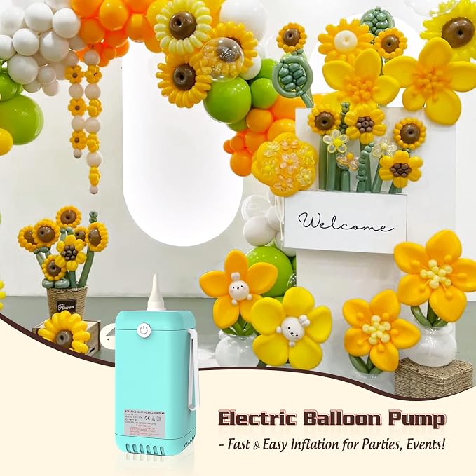 AXHJ Balloon Pump Electric Air Pumps, 2-in-1 Electric Air Balloon Pump，Balloon - Image 6