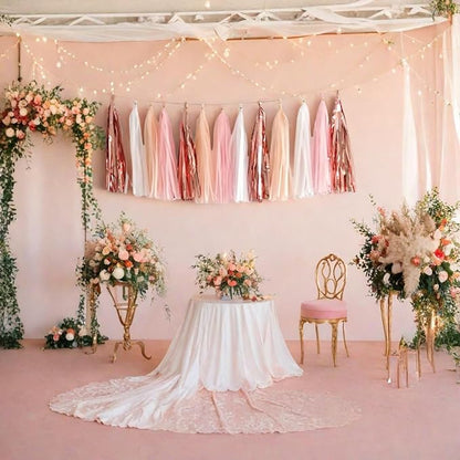 We Moment Tissue Paper Tassels Party Tassel Garland Banner - Image 6