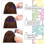 Patelai 30 Pieces Rat Tail Combs Bulk, Hair Teasing Fine Tooth Pintail Combs Braiding Hair Styling Tools with Steel Pin for Stylists Salon Teasing Sectioning Coloring Detangling(Navy Blue)