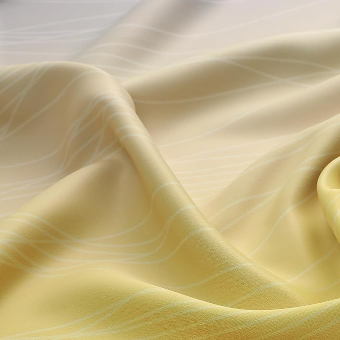 Grey and Yellow Ombre Short Blackout Curtains 36 Inch Long, Thermal Insulated - Image 9