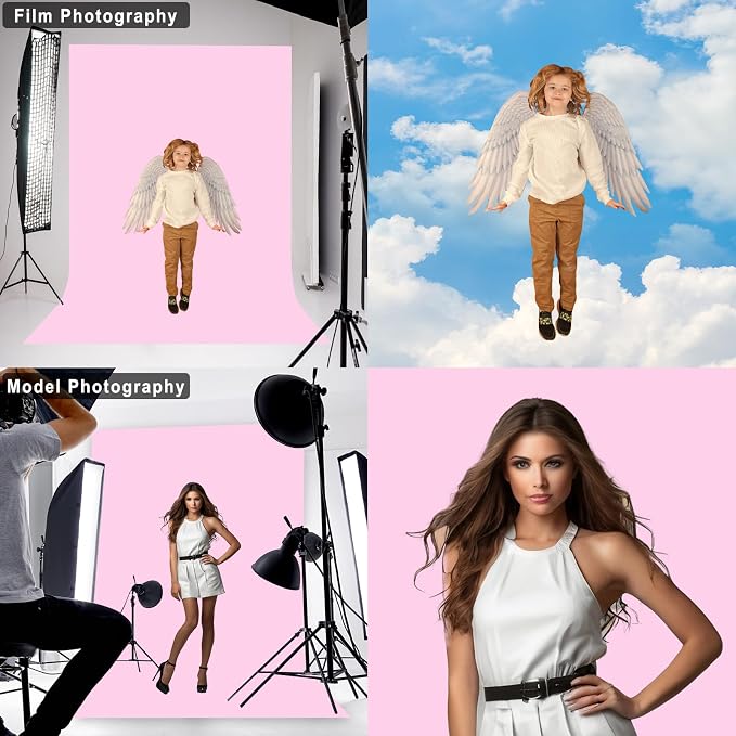 Pink Photography Backdrop for Photoshoot, 10x10 FT | Versatile Studio Photo - Image 3