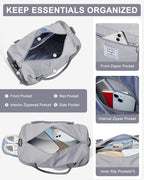 Gym Bag Womens,Travel Duffel Carry on Bag Sport Tote Bag Weekend Overnight Bag